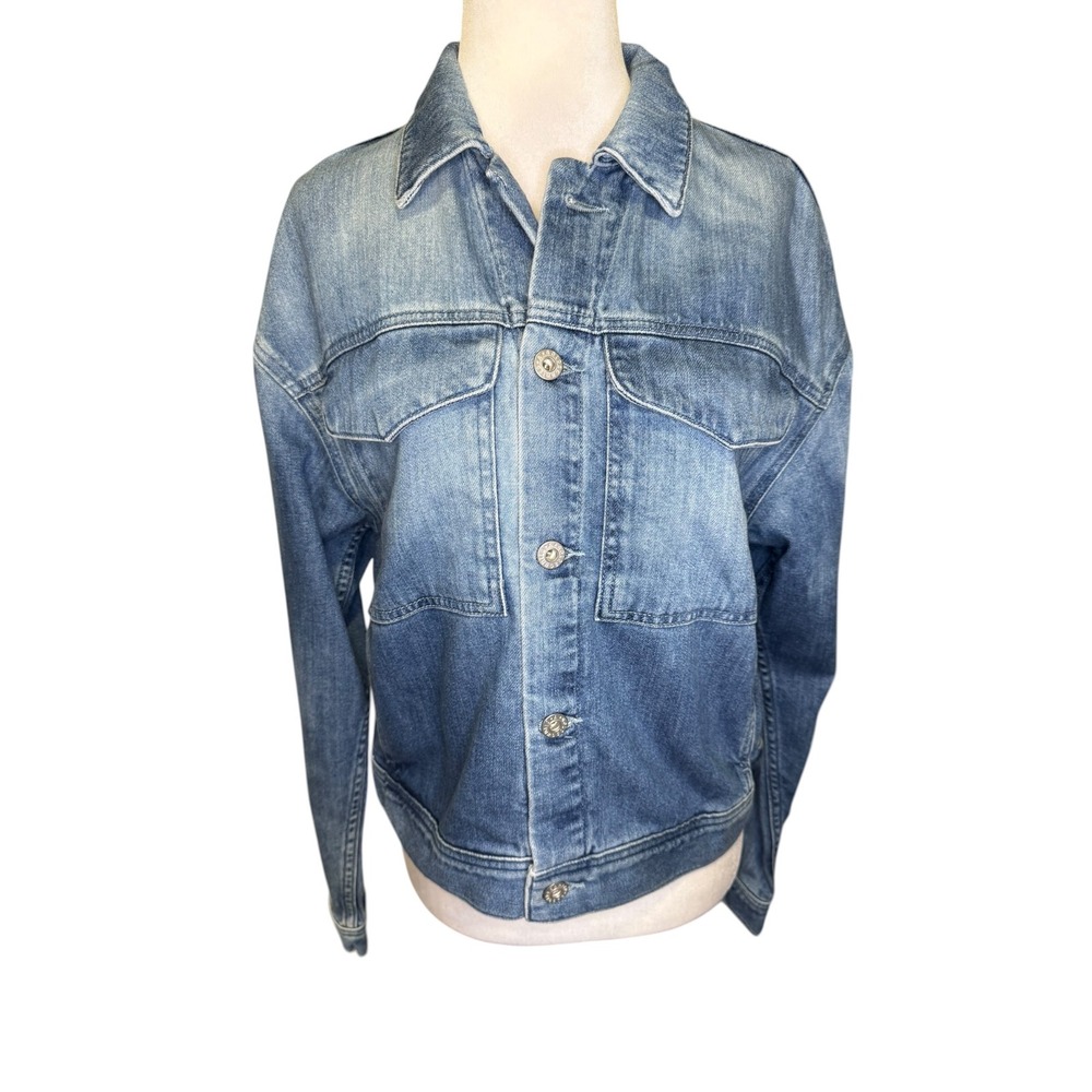 AG Adriano Goldschmied Sample Line Denim Jacket‎ Blue Cotton Women's Small NWOT